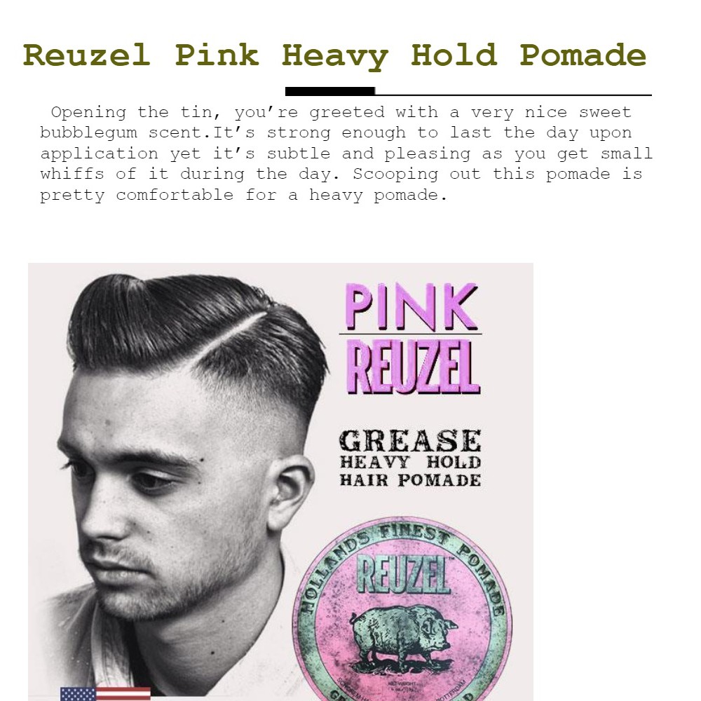 Sáp vuốt tóc Reuzel Pink Pomade 35g