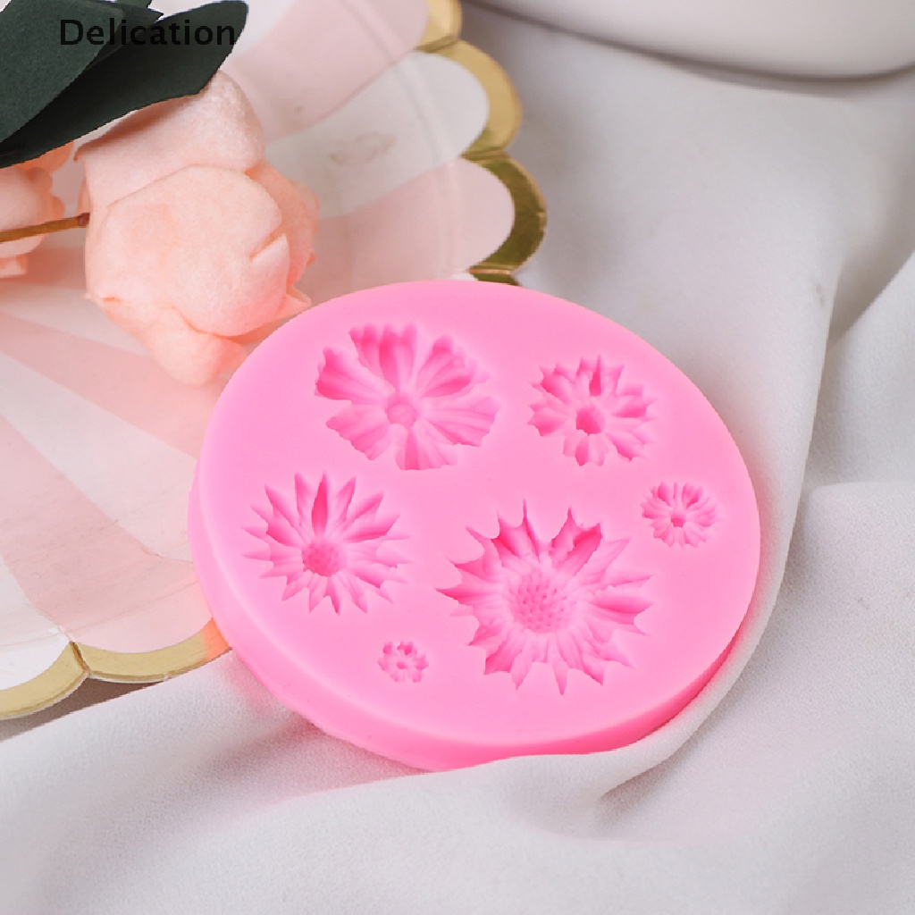 Khuôn Làm Bánh Chất Liệu silicone Hình Hoa Hướng Dương 3d