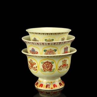 Chén gốm sứ 8 Cát Tường size to