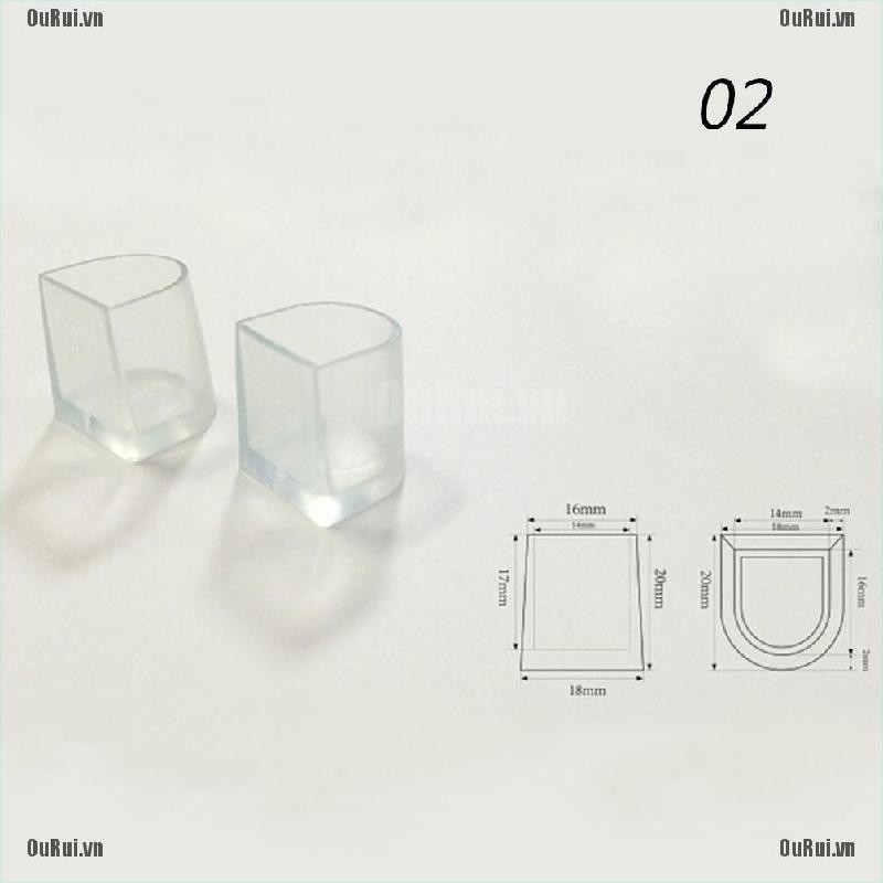 1-5 Cặp vỏ bọc đế giày cao gót trong suốt