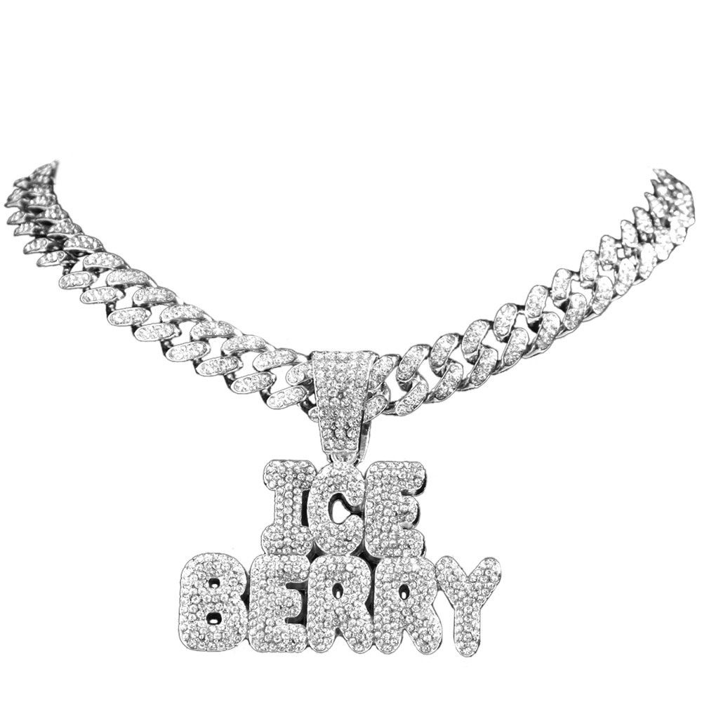 Dây Chuyền Đính Đá Kim Cương Toàn Diện Phong Cách Hip Hop