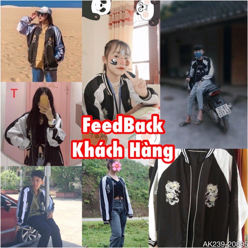 🔥𝐆𝐈𝐀́ 𝐒𝐈̉🔥 239 Áo Khoác Bomber Rồng Siêu Hottrend Hàng Unisex | BigBuy360 - bigbuy360.vn