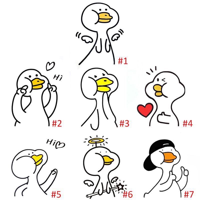 Miếng dán tường hình vịt sáng tạo