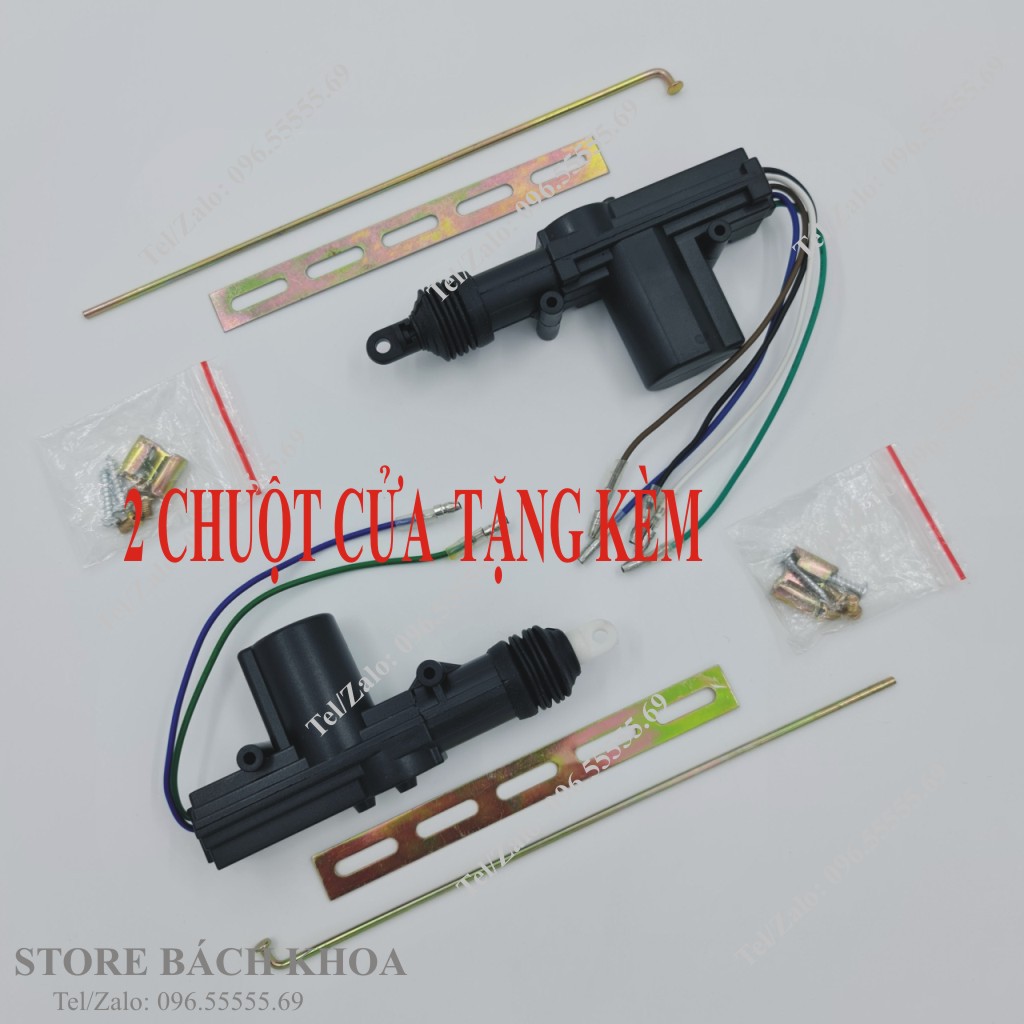 Bộ khóa cửa xe tải, có điều khiển từ xa. Tặng 02 chốt cửa. Hàng chính hãng GIORDON G2265 24V