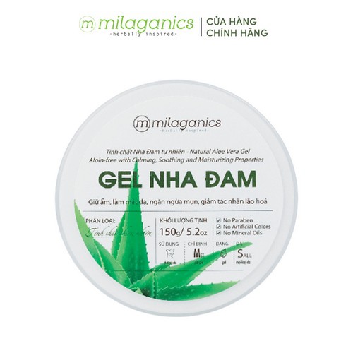 Gel dưỡng da Nha đam MILAGANICS 150g