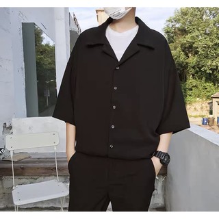 Sơ mi lụa tay lỡ basic (kèm ảnh thật phía sau) - LC