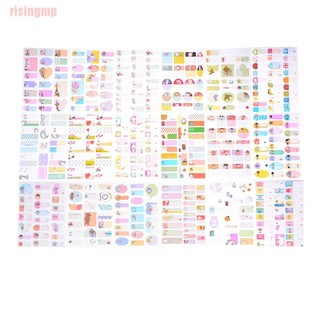Risingmp☪ Removable Book Notebook Index Name Sticker Label Writable School Supply
