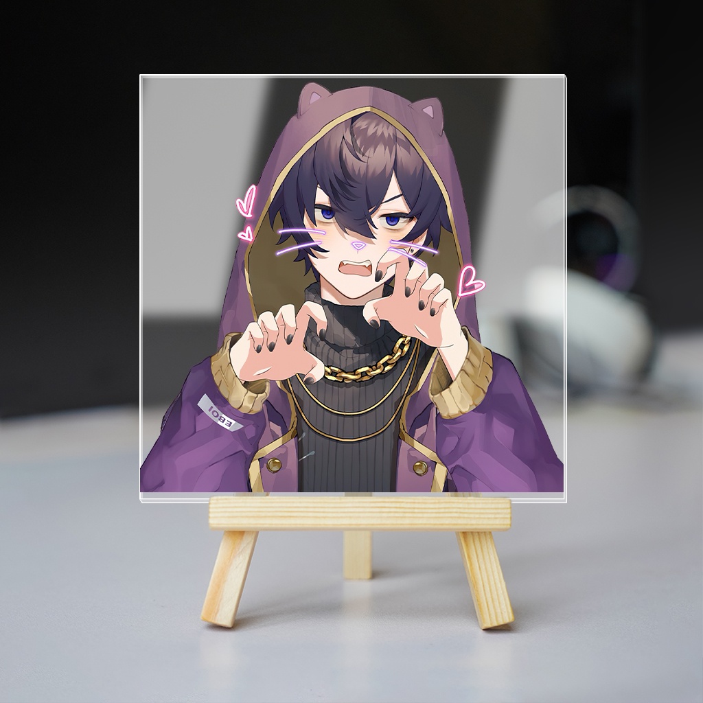 Tranh kính Shxtou Shoto Vtuber Hololive chân dung nhân vật cute dễ thương trang trí góc học tập bàn làm việc HM Decor