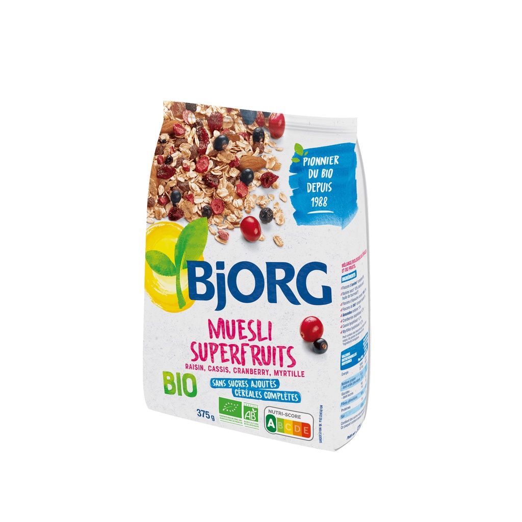[HÀNG AIR] Ngũ cốc BJORG Muesli/Granola ăn sáng,bữa phụ dinh dưỡng hữu cơ Bjorg - Đủ Bill