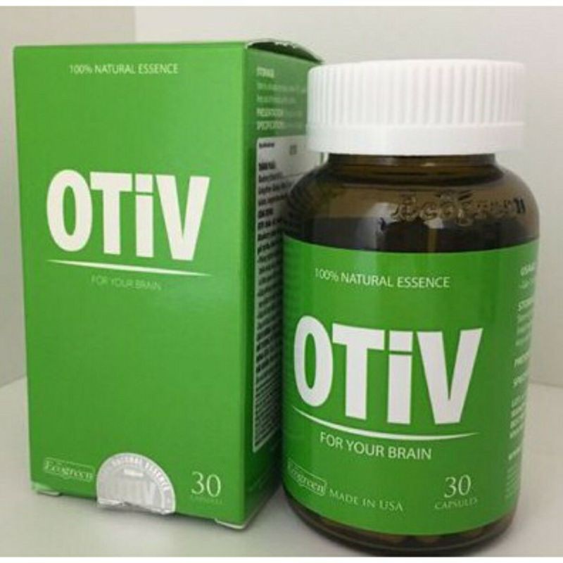 Otiv Thiếu Máu Não, Đau Nữa Đầu, Mất Ngủ - Hộp 30 viên Có tem tích điểm - Tuần hoàn não từ thảo dược
