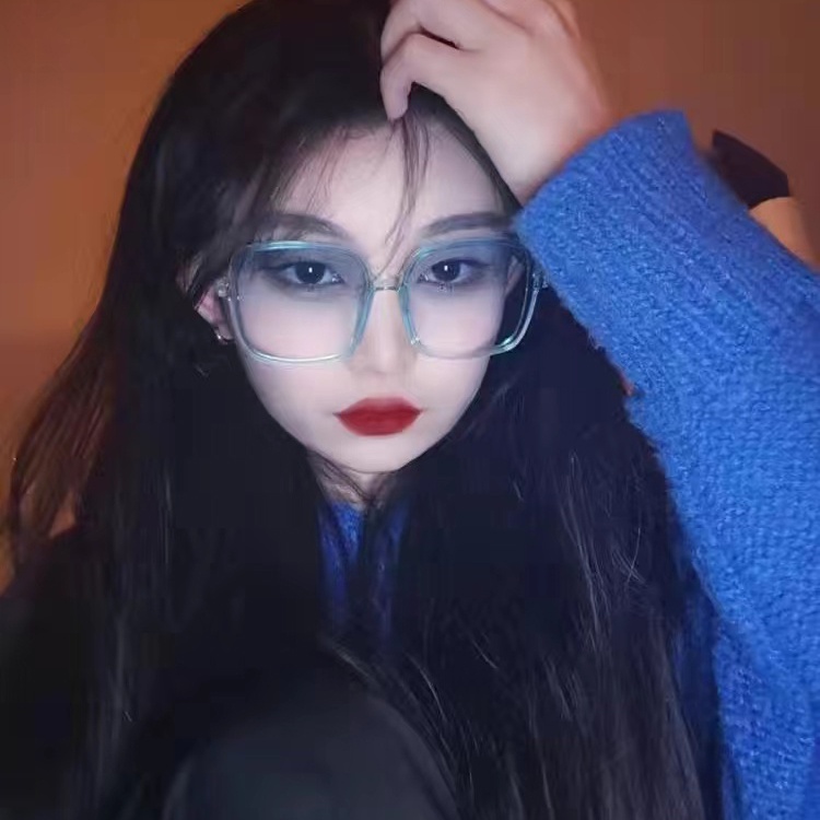 iF YOU Kính mát   gọng trong suốt chống bức xạ phong cách cổ điển thanh lịch cho nữ