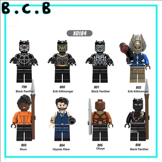 Đồ chơi lắp ráp non lego và mô hình minifigure siêu anh hùng hãng phim Marvels,DC- Black Panther,Shuri,Okoye X0184