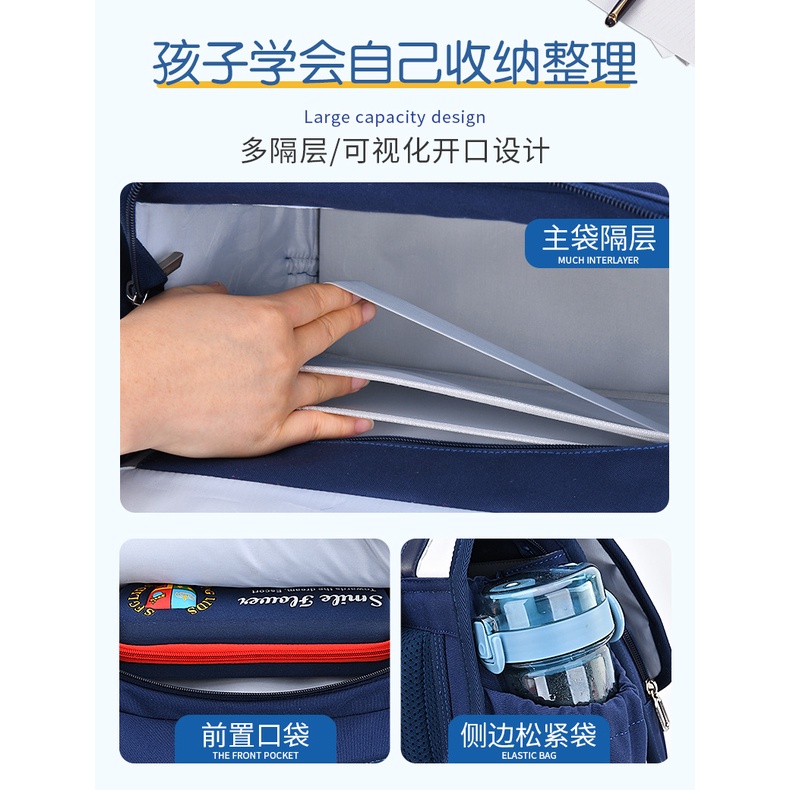 Balo chống gù kiểu dáng Nhật Bản cặp sách đi học cho bé trai bé gái siêu nhẹ cao cấp E1026