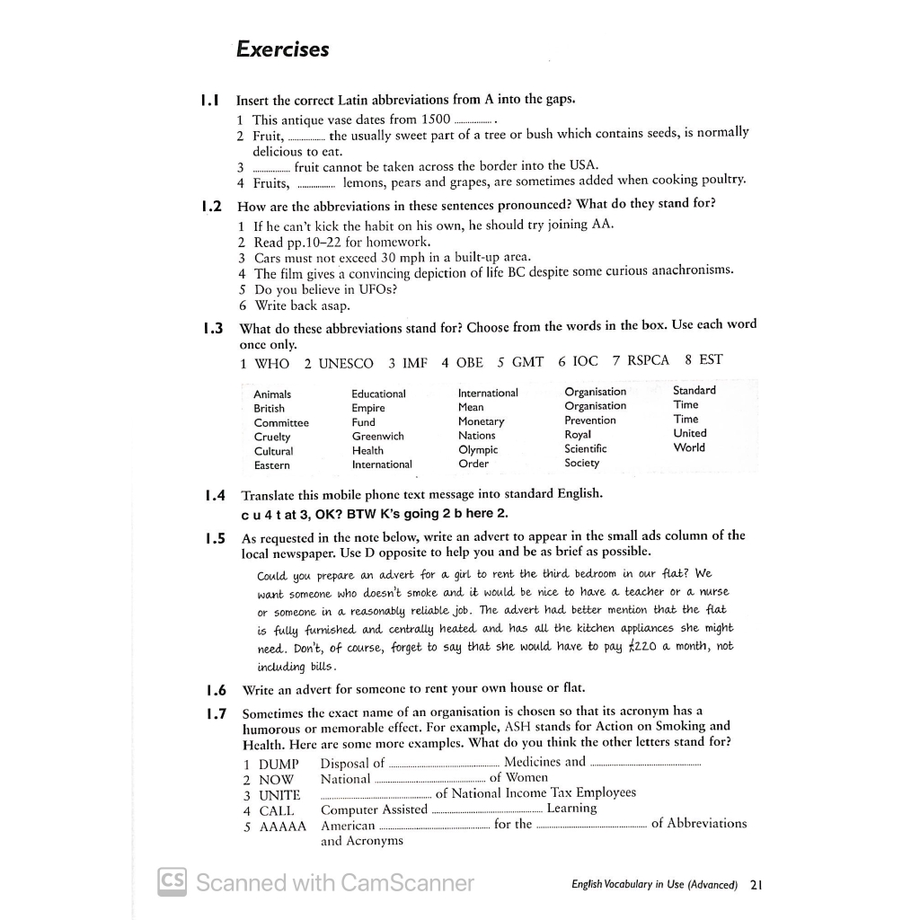 Sách - English Vocabulary In Use Advance FAHASA Reprint Edition