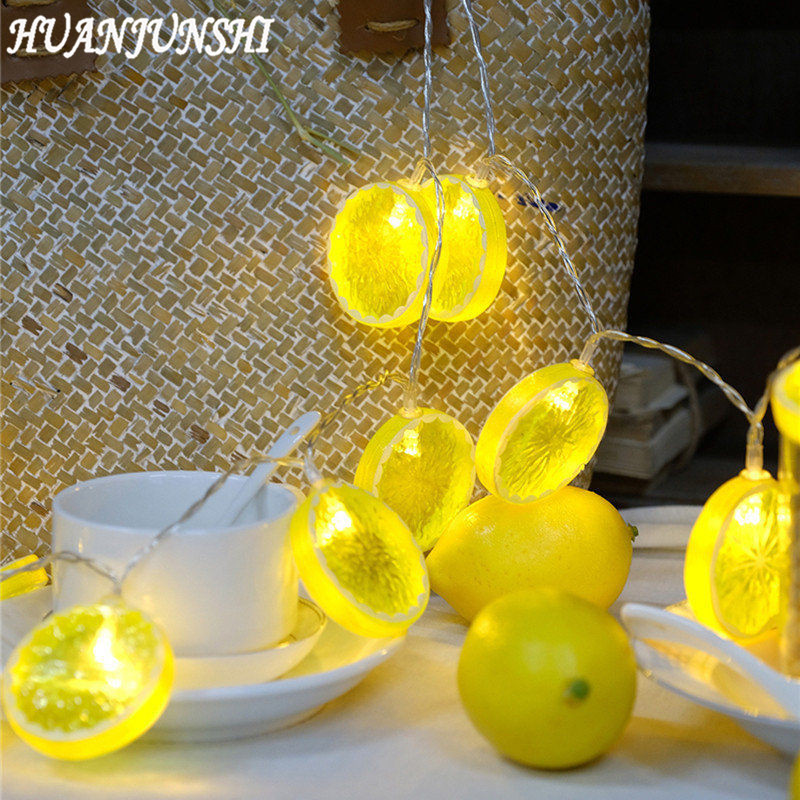 Dây Đèn Led Trang Trí Hình Lát Chanh 2m 10 Bóng