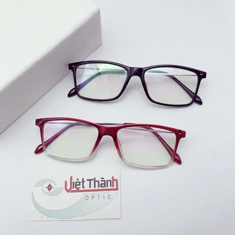 Gọng kính cận vuông ombre lắp được cận viễn loạn