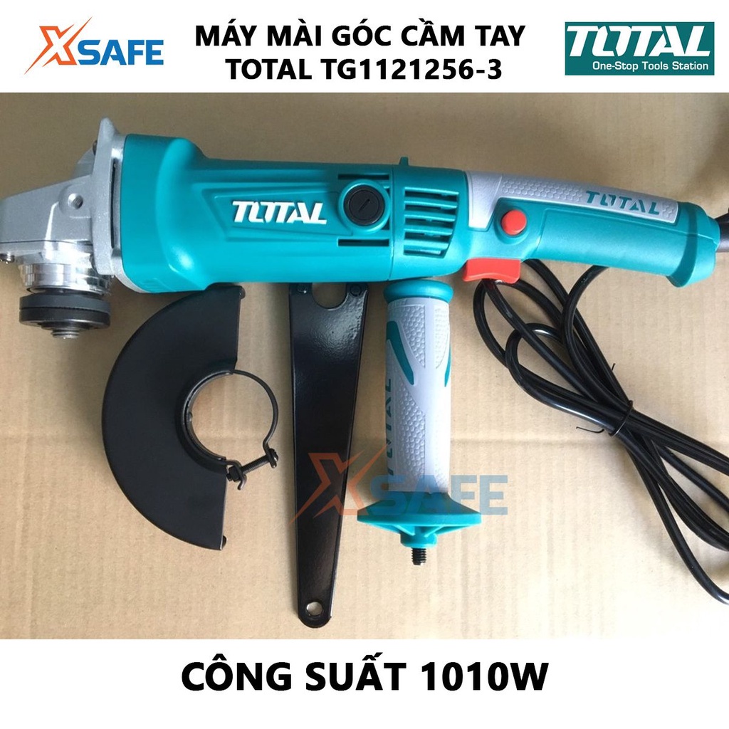 Máy mài góc cầm tay TOTAL TG1121256-3 1010W, nút điều chỉnh 6 tốc độ, đường kính đĩa mài 125mm, cốt M14 - chính hãng