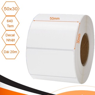05 Cuộn tem dán ly trà sữa 50x30 [20m 640 Tem]