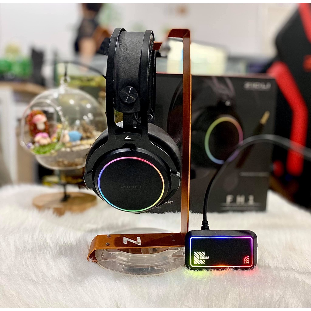 TAI NGHE KHÔNG DÂY GAMING ZIDLI FCORE FH1 LED RGB DUAL MODE HÀNG CHÍNH HÃNG