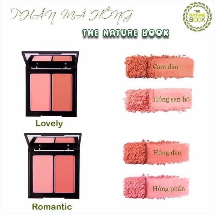 [CHÍNH HÃNG THE NATURE BOOK] PHẤN MÁ HAI MÀU THE NATURE BOOK – PHẤN MÁ HỒNG WANNA BE BLUSHER TWO COLOR STYLING