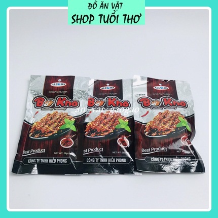 [ Siêu Hot ]Combo 10 gói snack bò khô siêu cay yummy yoummy-thơm ngon đậm vị