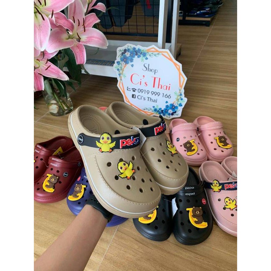Dép crocss, hình con vịt - nhập khẩu Thái Lan - Peka Vịt