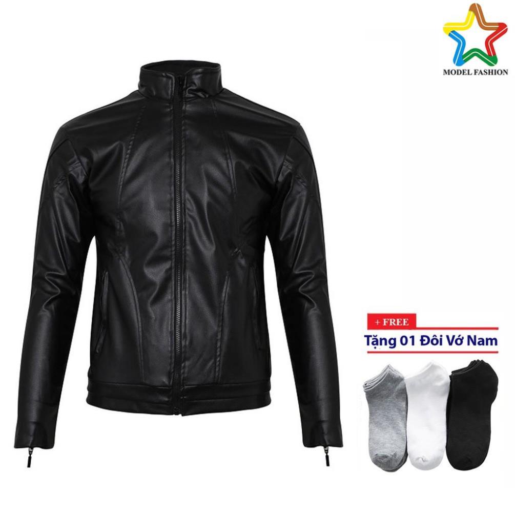 Chính hãng Áo Khoác Da nam hàn quốc Model-fashion AK8103 - Tặng vớ