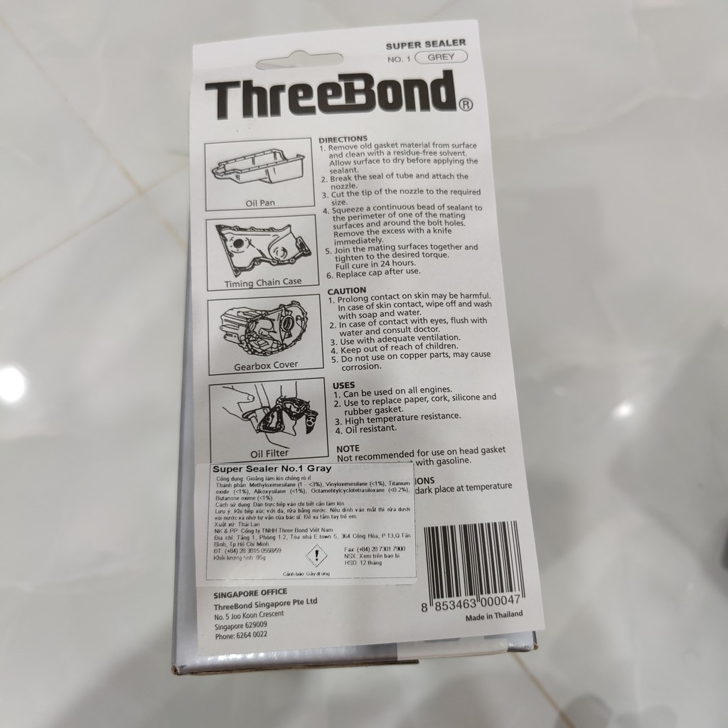 Keo Xám Dán Ron Threebond Thailand Chính Hãng