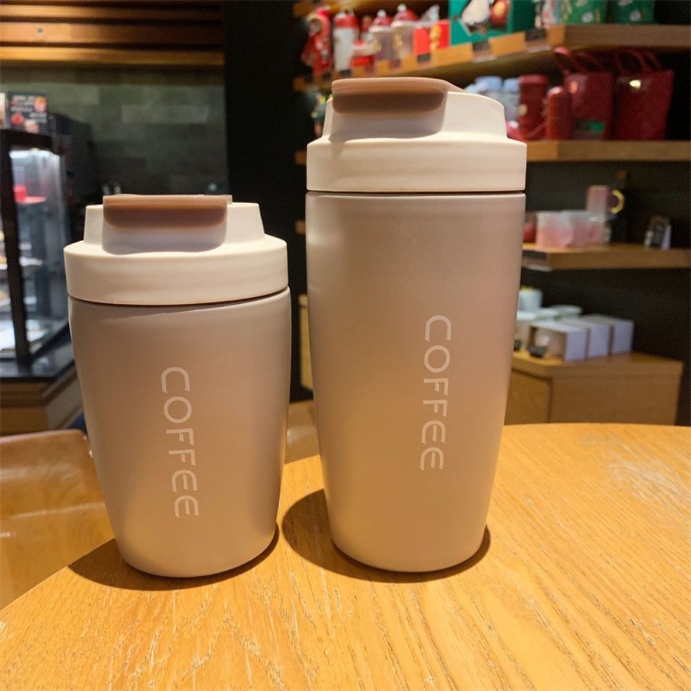 ly giữ nhiệt cafe trà sữa, cốc giữ nhiệt 2 lớp inox 304 dung tích 400-500ml