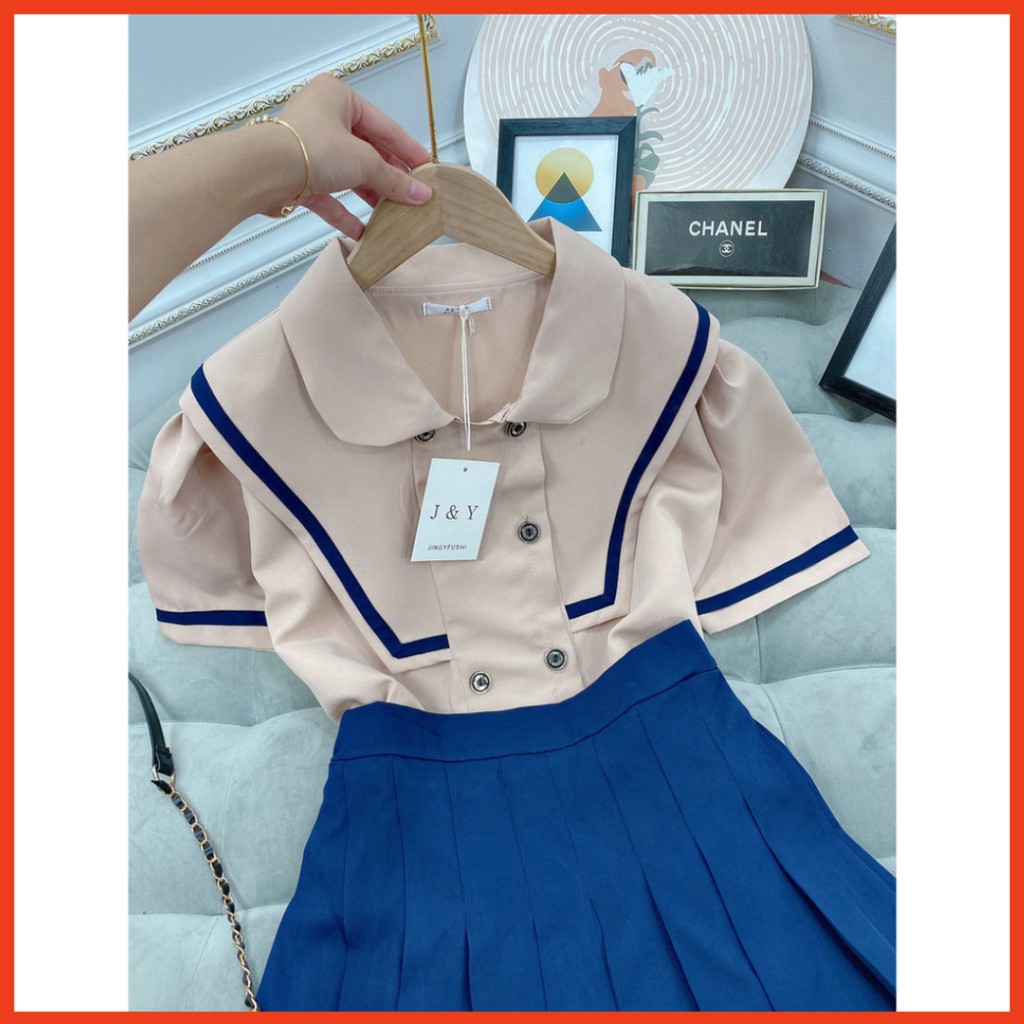 Sale  Set Đồ Nữ Đẹp  Set Thuỷ Thủ Kèm Chân Váy Xoè