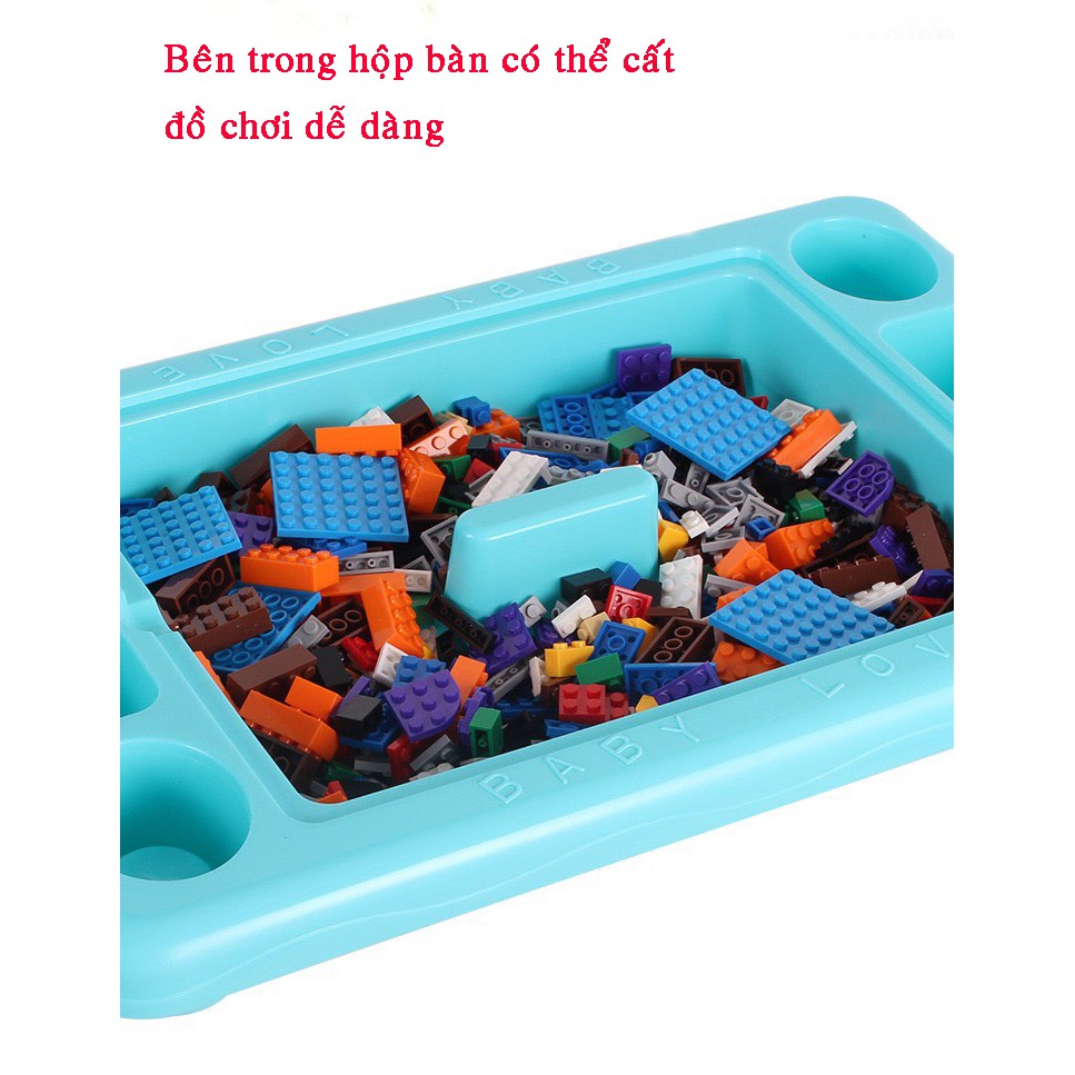 Bàn chơi LEGO xếp hình đa năng 300 chi tiết (lego nhỏ) cho bé thỏa sức sáng tạo