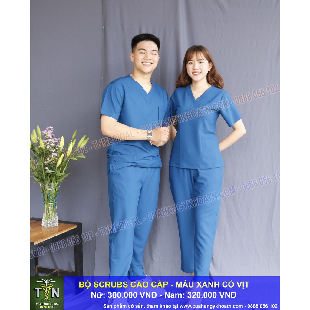 Bộ Scrubs Bác Sĩ Vải Cao Cấp - Thương hiệu TN Medical