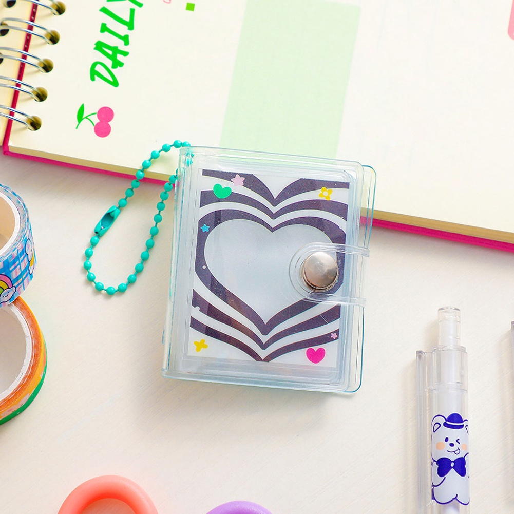 Cuốn Album Ảnh 2 Inch Trong Suốt Kèm Móc Khóa Dễ Thương