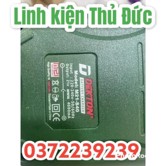 Xạc pin dekton 21v -4ah siêu nhanh