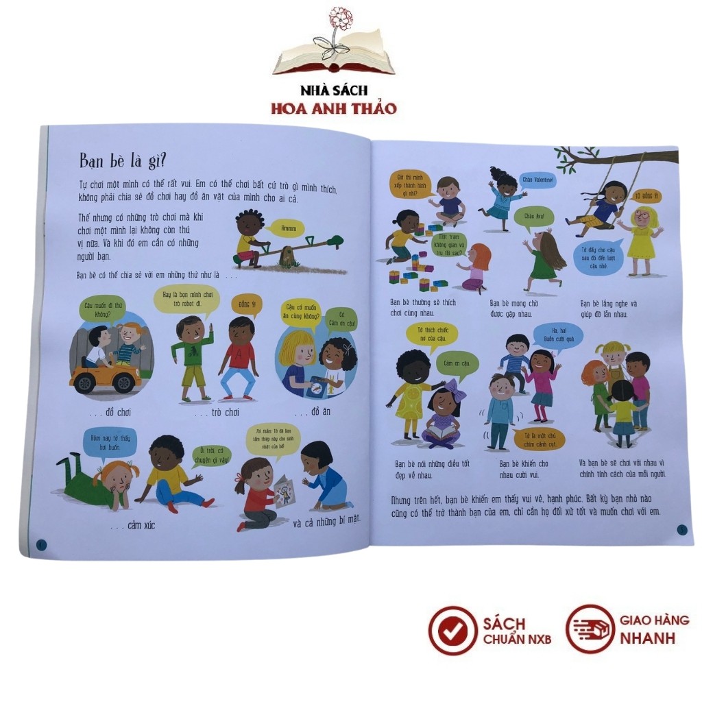 Sách - Tất Tần Tật Về Bạn Bè, Về Cảm Xúc- Dành cho trẻ - All About Friends/ All About Feelings - Combo 2 cuốn