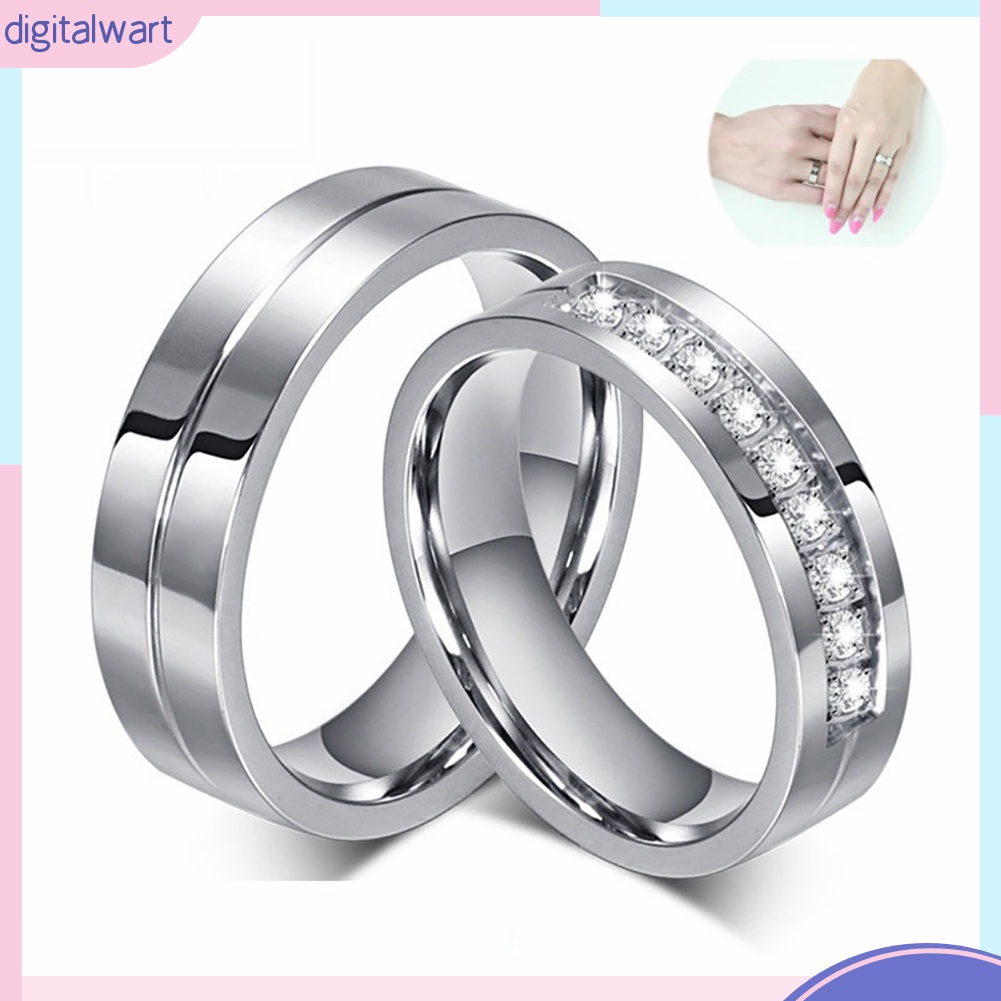 Nhẫn hợp kim kiểu dáng đơn giản, thời trang cho nam/nữ