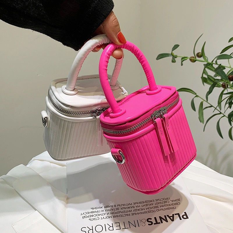 Mini Bag màu LẠ - Túi đeo vai, đeo chéo nhỏ gọn không đụng hàng màu đen, trắng, hồng, xanh lá