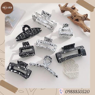 Kẹp Tóc Càng Cua Vảy Sơn Bò Sữa Cao Cấp Mẫu Mới 2021, Thời Trang Phong Cách Nữ Hàn Quốc