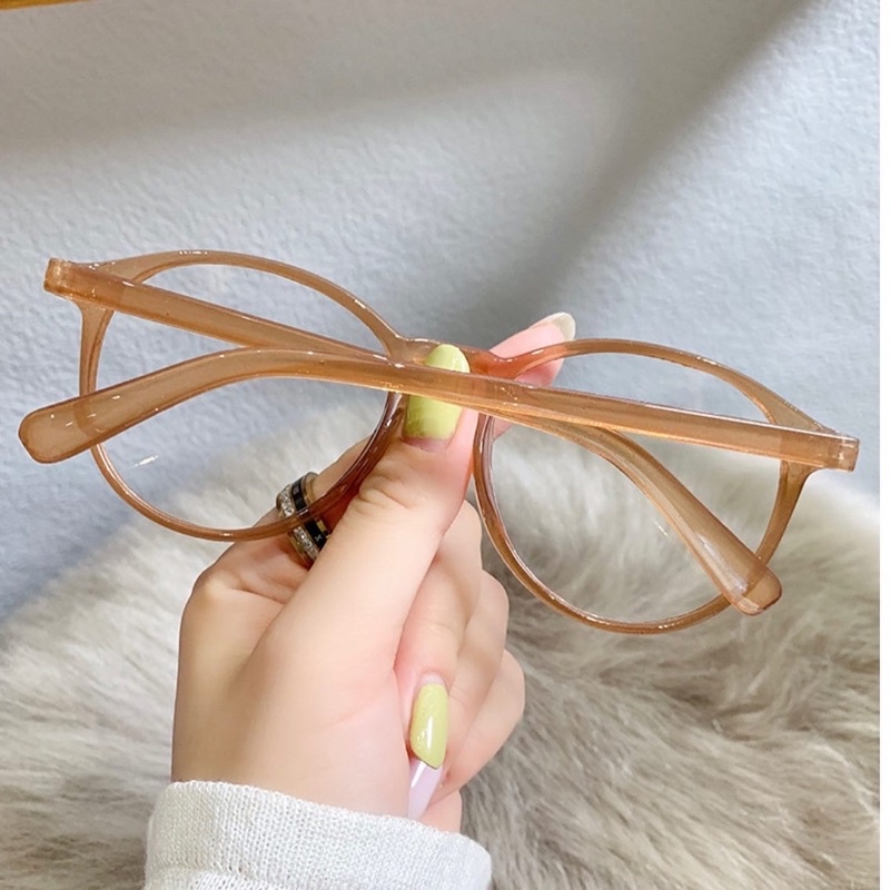 Kính Gọng Nhựa Mắt Mèo Cao Cấp Hàn Quốc Nam Nữ  Thời Trang Dễ Phối Đồ Thay Được Mắt Cận
