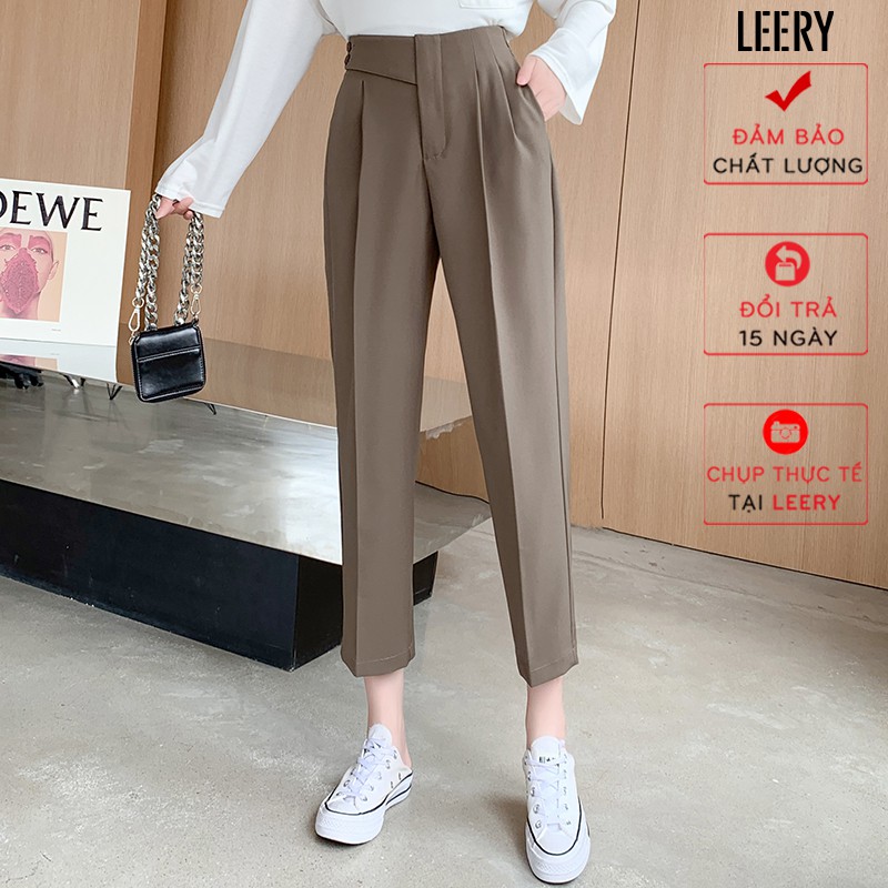 Quần âu công sở nữ 3 màu thanh lịch, chất vải đứng form cực đẹp QD19 - LEERY | BigBuy360 - bigbuy360.vn