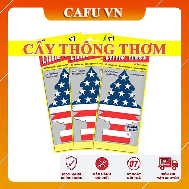 Cây thông thơm sáp thơm cây thông Little Trees khử mùi xe ô tô, tủ đồ