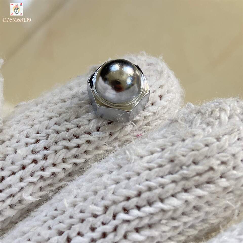 Ốc đầu chùa 6 li, xi bóng