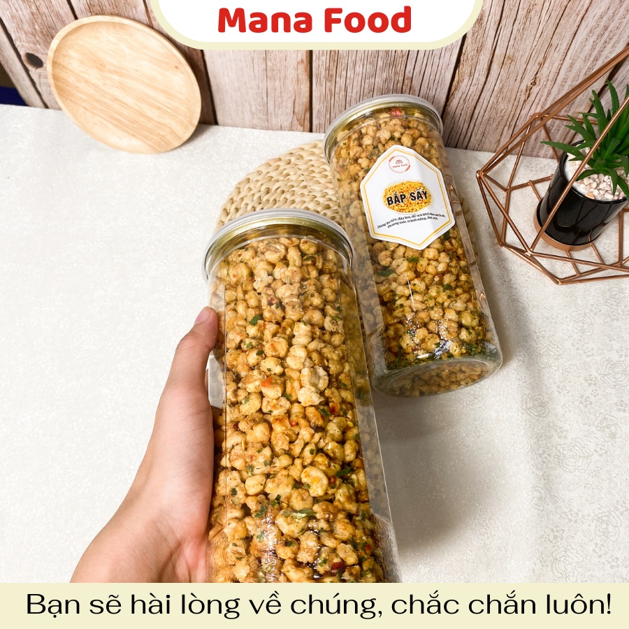 400G Bắp Sấy Mắm Hành Mana Food | giòn, ngon cao cấp