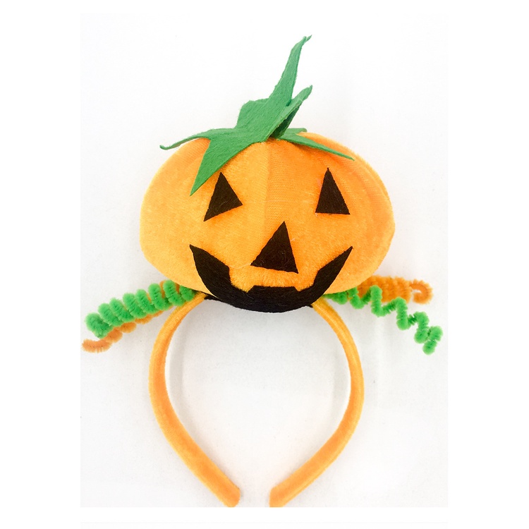 Băng Đô Cài Tóc Kèm Nón Phù Thủy Và Bóng Lông Trang Trí Halloween