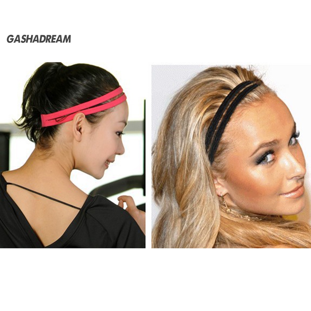 Băng đô cài tóc co giãn chống trượt cho nữ dùng khi tập yoga