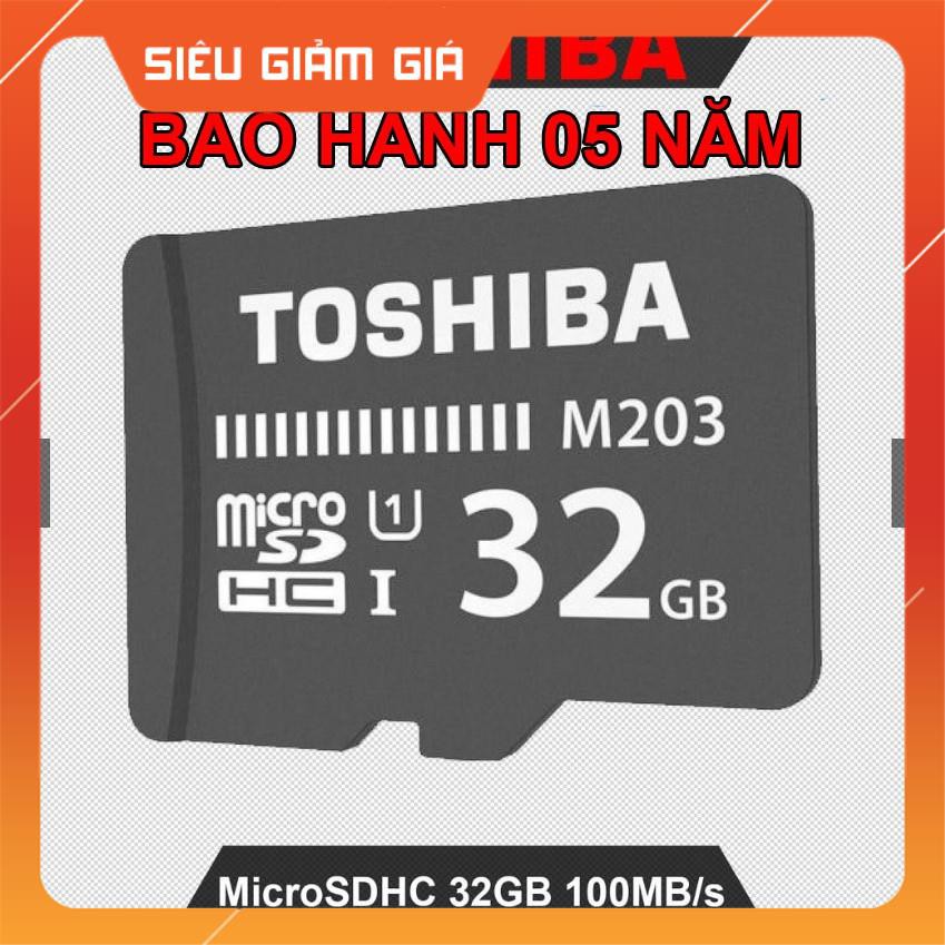 Thẻ nhớ MicroSD Toshiba M203 UHS-I U1 32GB Class10 100MB/s
