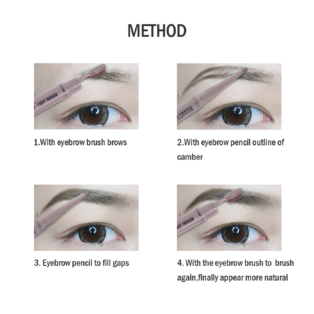 Chì kẻ mày dạng vặn BEAUTYBIGBANG lâu phai có đầu cọ chải tiện lợi và thời trang cho phái đẹp | BigBuy360 - bigbuy360.vn