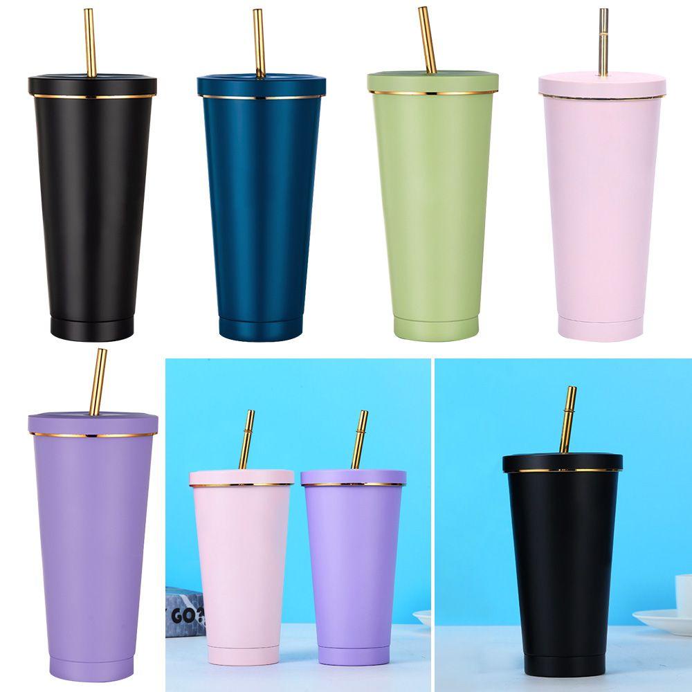 LANSEL Bình Nước Du Lịch Kèm Ống Hút Dung Tích 500ml