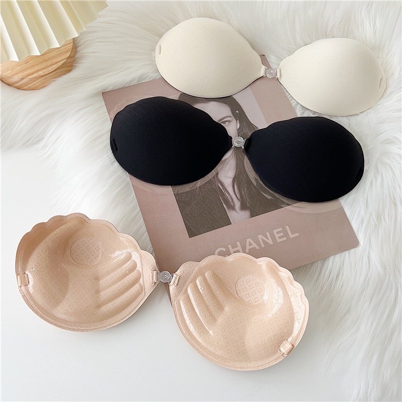 Áo Dán Nâng Ngực Tạo Khe Cài Trước Vỏ Sò Thông Hơi P45 (Kèm Dây Trong)