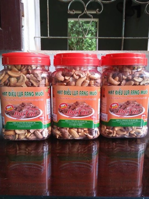 1kg (2 hộp 500g) Hạt điều vỡ rang muối Bình Phước